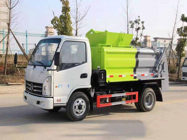 國六凱馬藍牌4方餐廚垃圾車(chē)